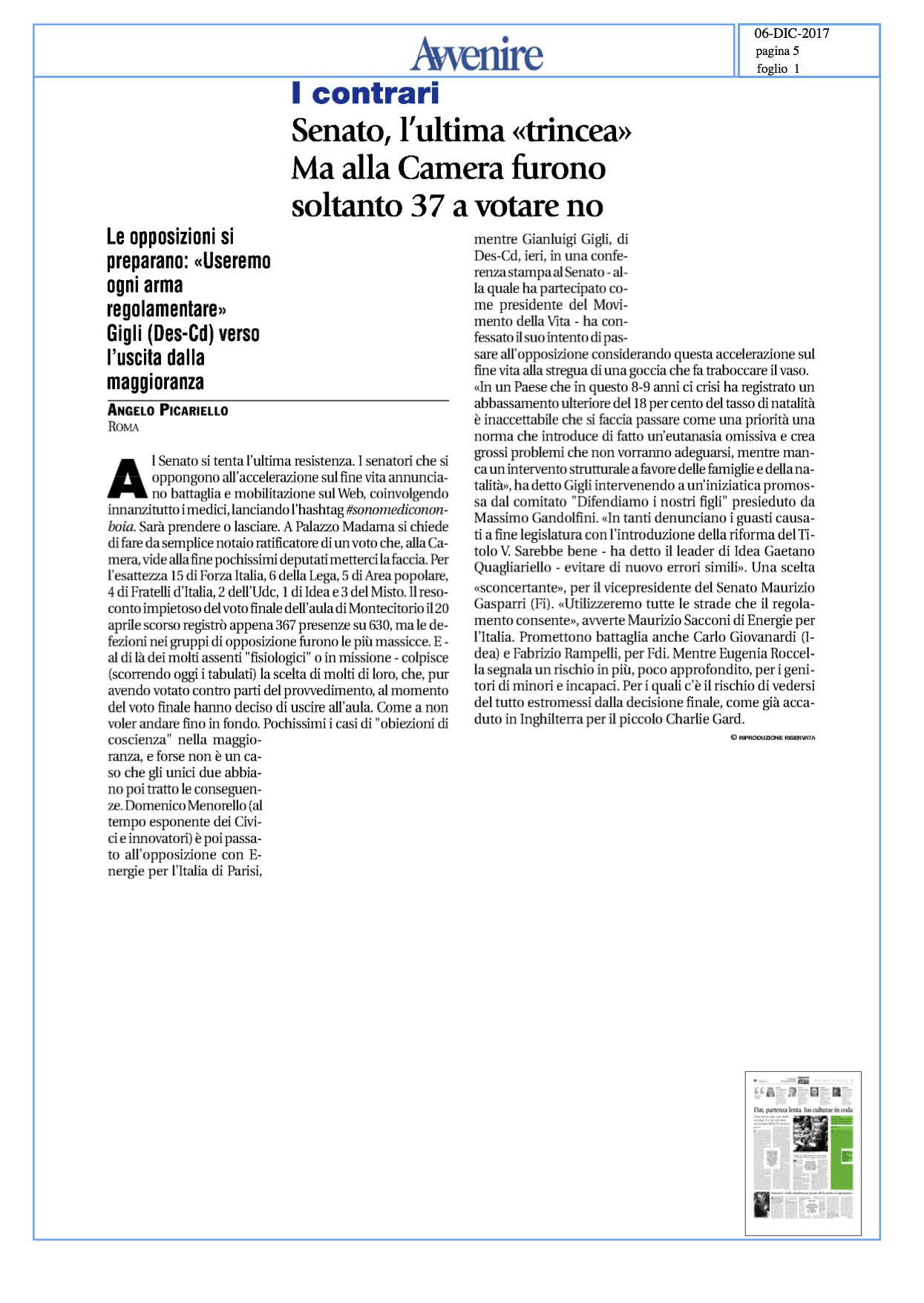 biotestamento roccella quagliariello 