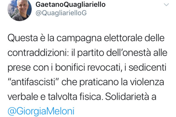 solidarietà meloni_gaetano quagliariello